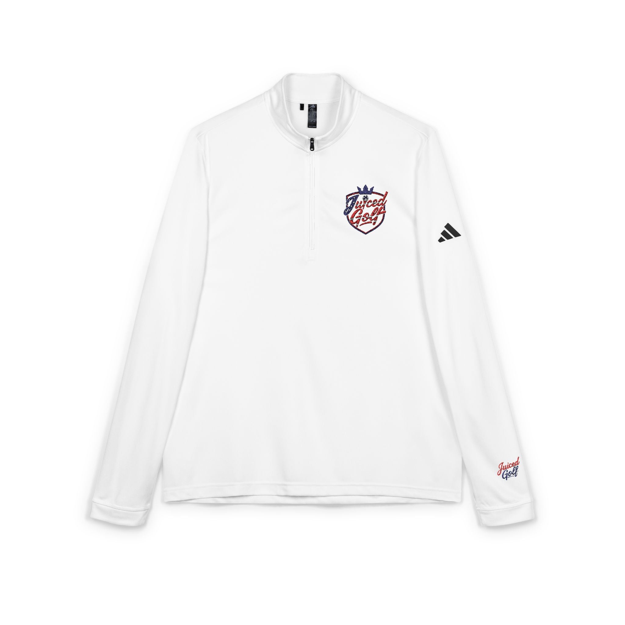 Juiced Golf Quarter-Zip Pullover — Embroidered Crest UPF 50+ Performance Top