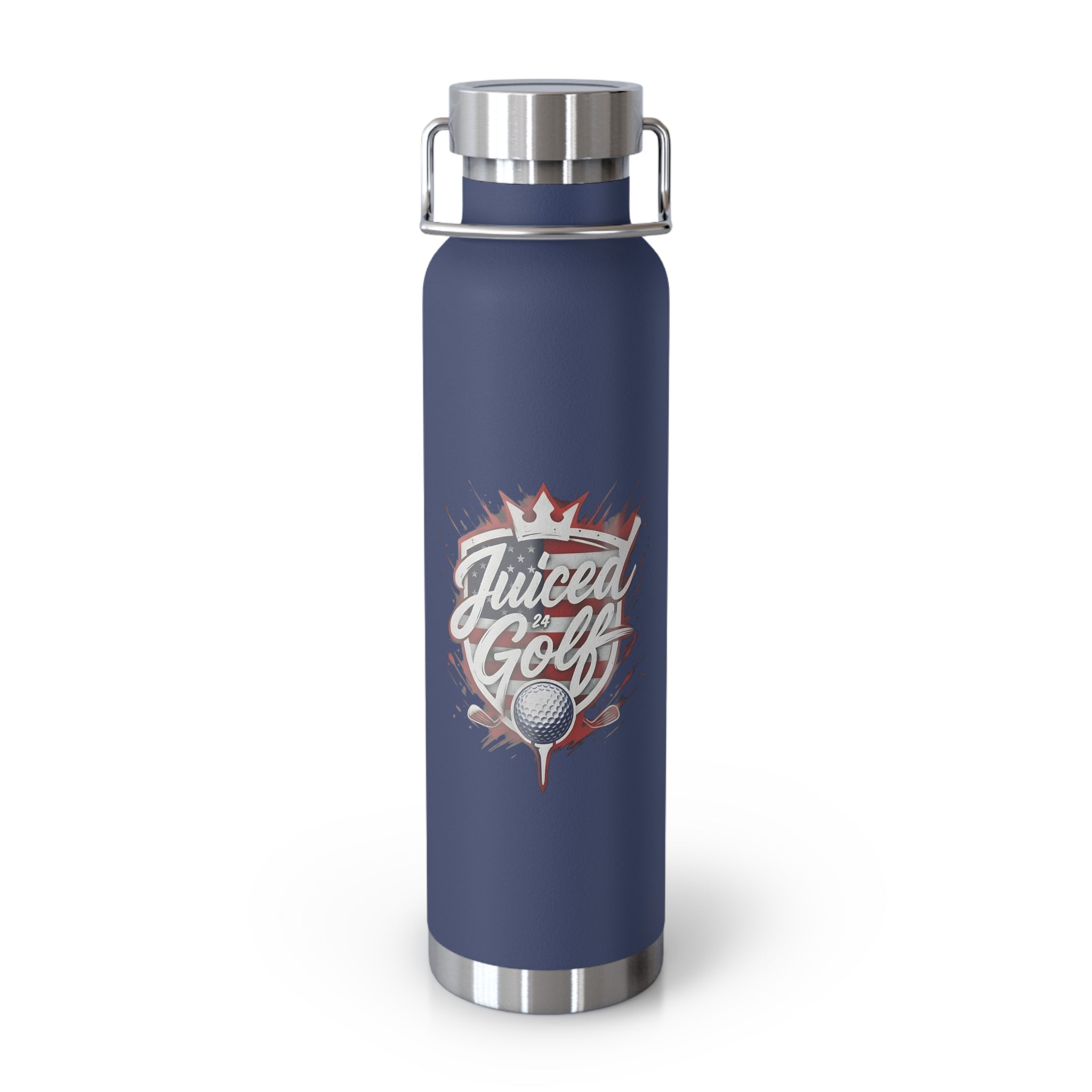 Juiced Golf 22oz Vacuum Insulated Bottle — Stainless Copper Lined Sports Water Bottle