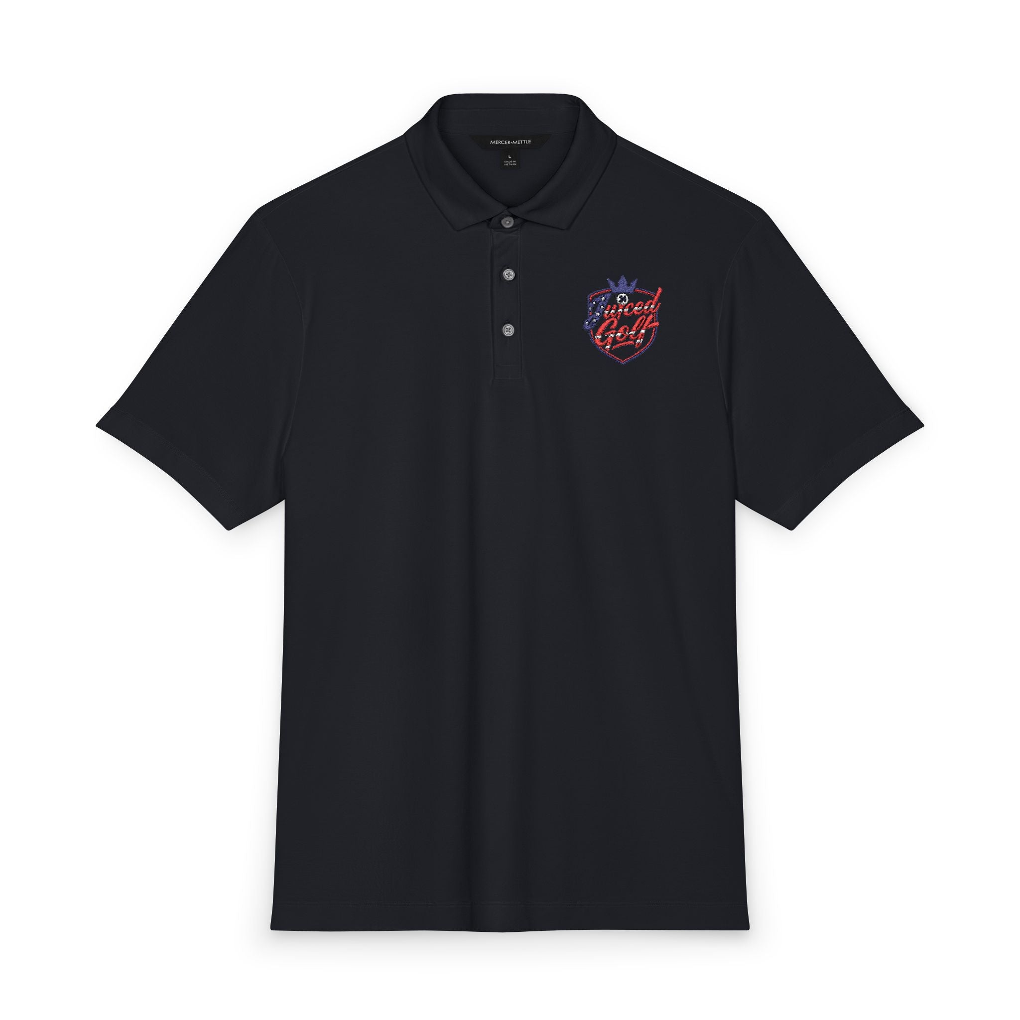 Juiced Golf Men's Performance Polo — OG Heart Crest Golf Shirt