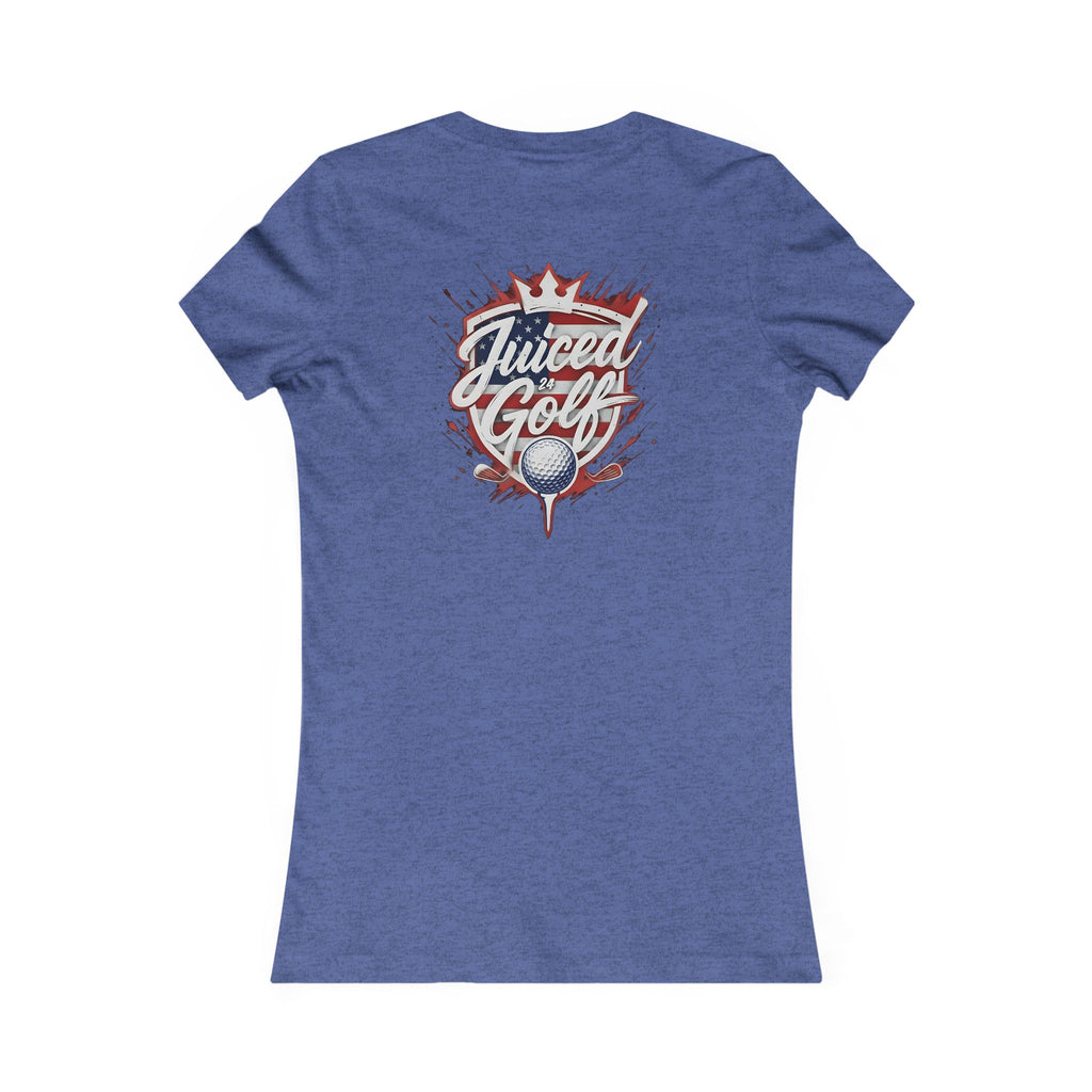 Juiced Golf Women's Graphic Tee — Neon Retro Golf T-Shirt