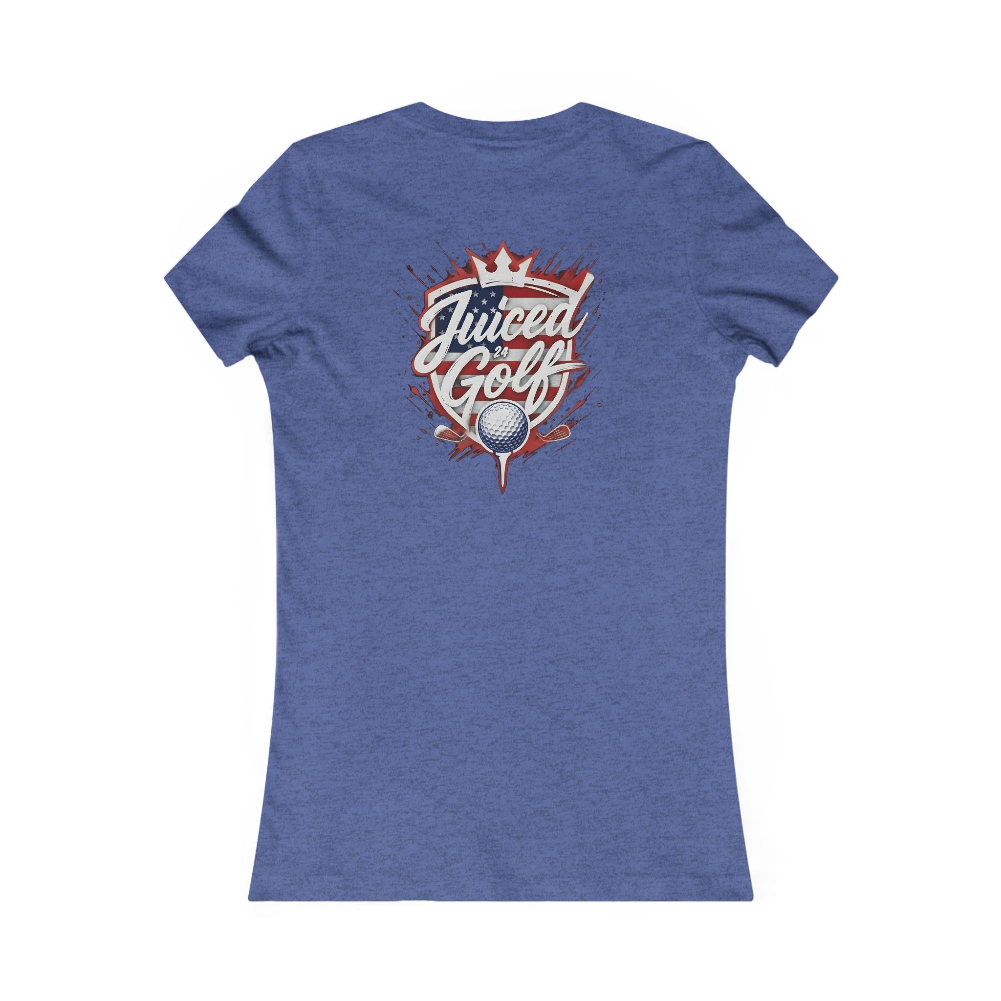 Juiced Golf Women's Graphic Tee — Neon Retro Golf T-Shirt