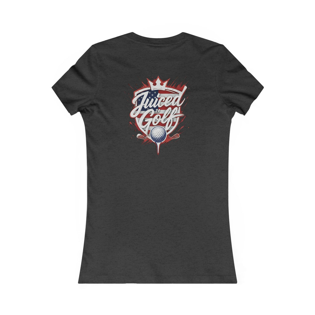 Juiced Golf Women's Graphic Tee — Neon Retro Golf T-Shirt