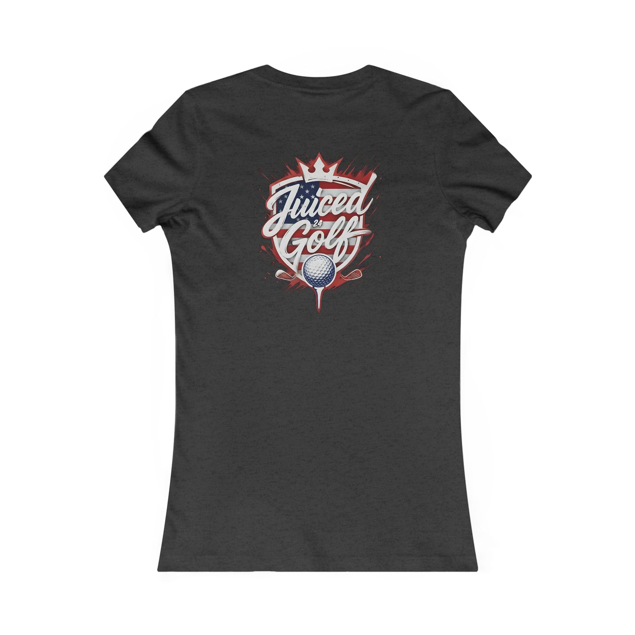 Juiced Golf Women's Graphic Tee — Neon Retro Golf T-Shirt