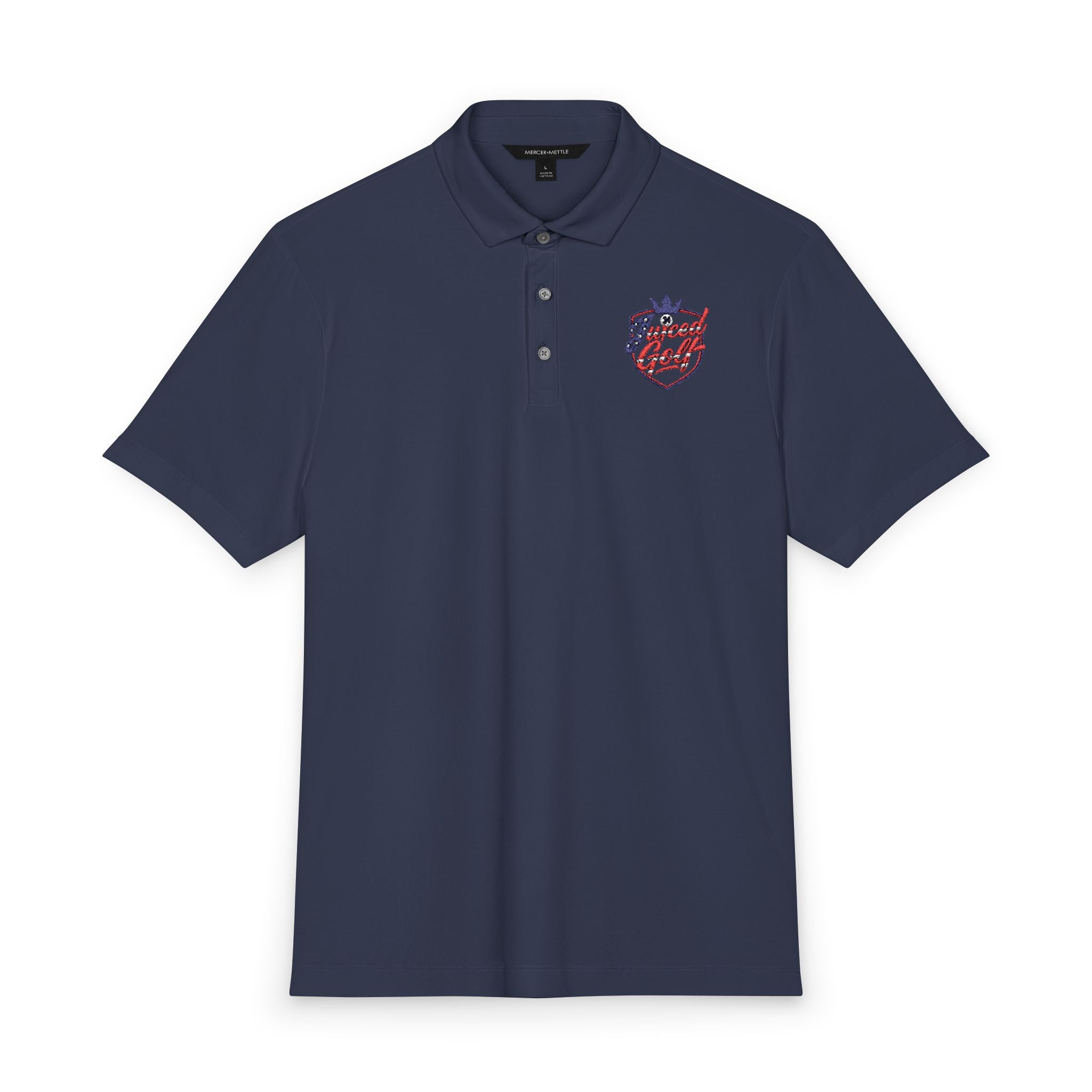 Juiced Golf Men's Performance Polo — OG Heart Crest Golf Shirt
