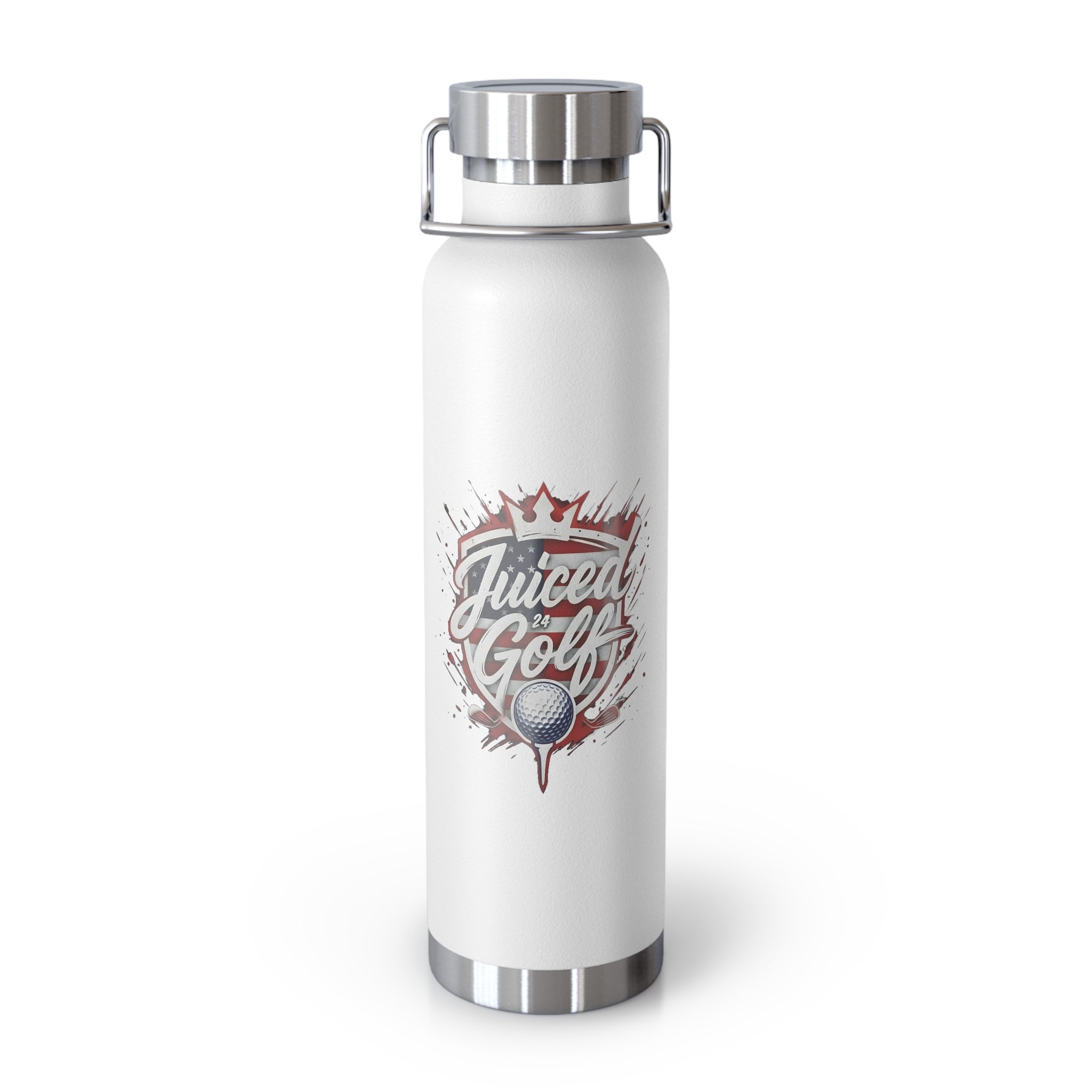Juiced Golf 22oz Vacuum Insulated Bottle — Stainless Copper Lined Sports Water Bottle