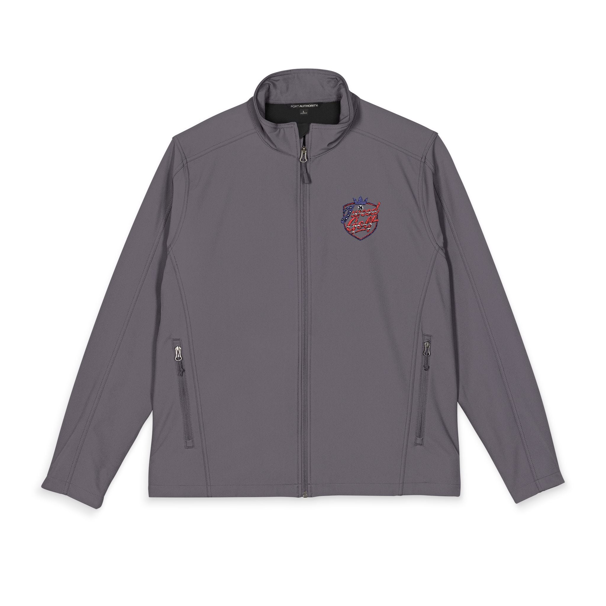 Juiced Golf Men's Soft Shell Jacket — OG Shield Embroidered Golf Jacket