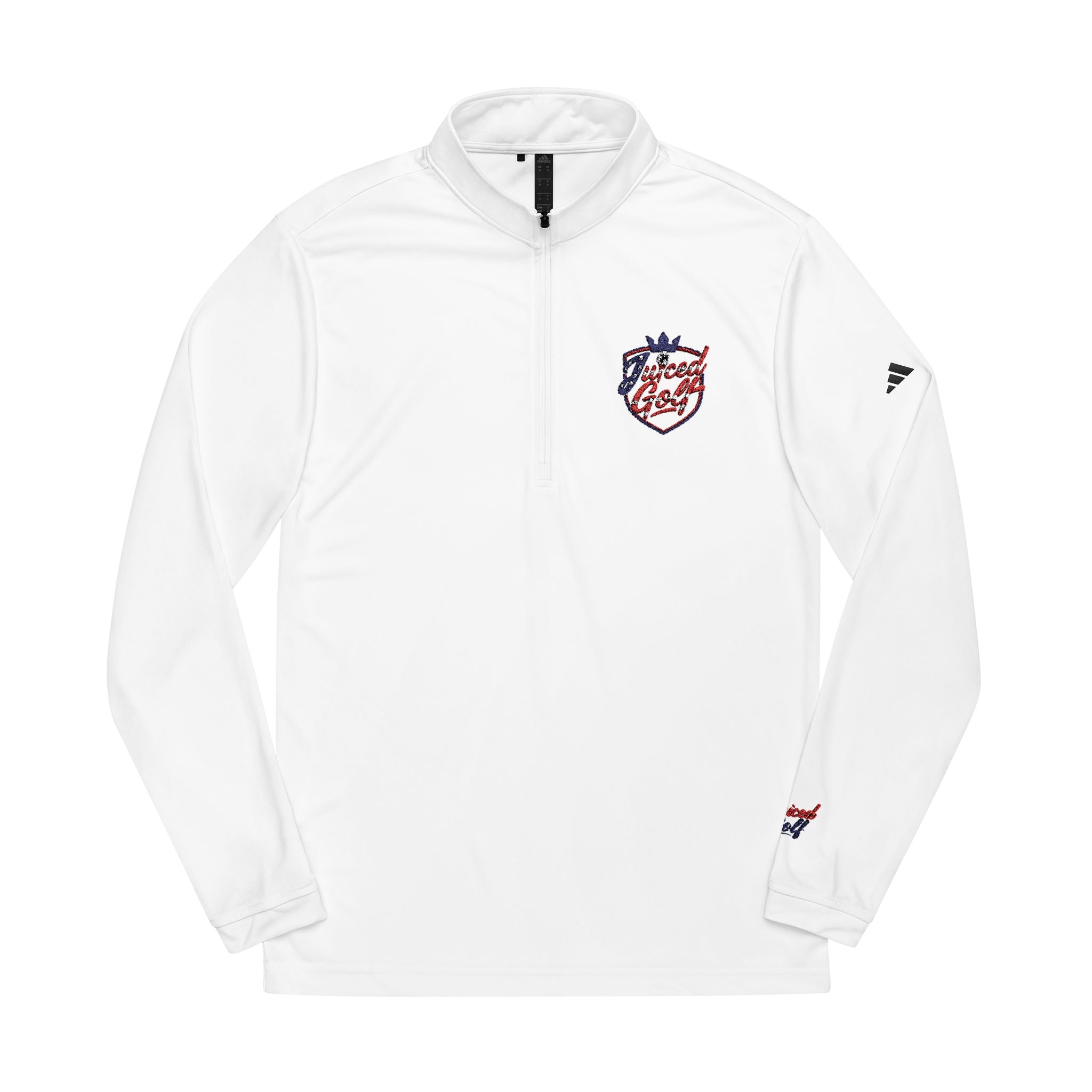 Juiced Golf Quarter-Zip Pullover — Embroidered Crest UPF 50+ Performance Top