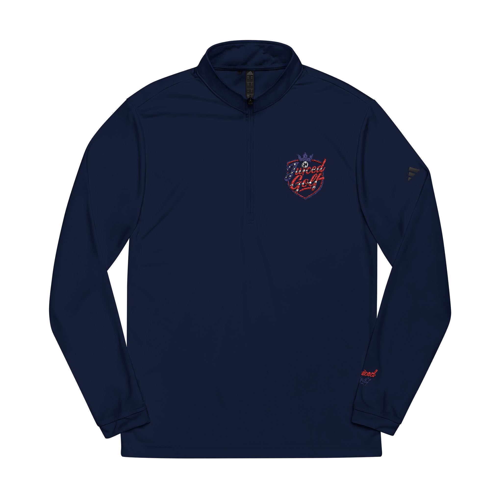 Juiced Golf Quarter-Zip Pullover — Embroidered Crest UPF 50+ Performance Top