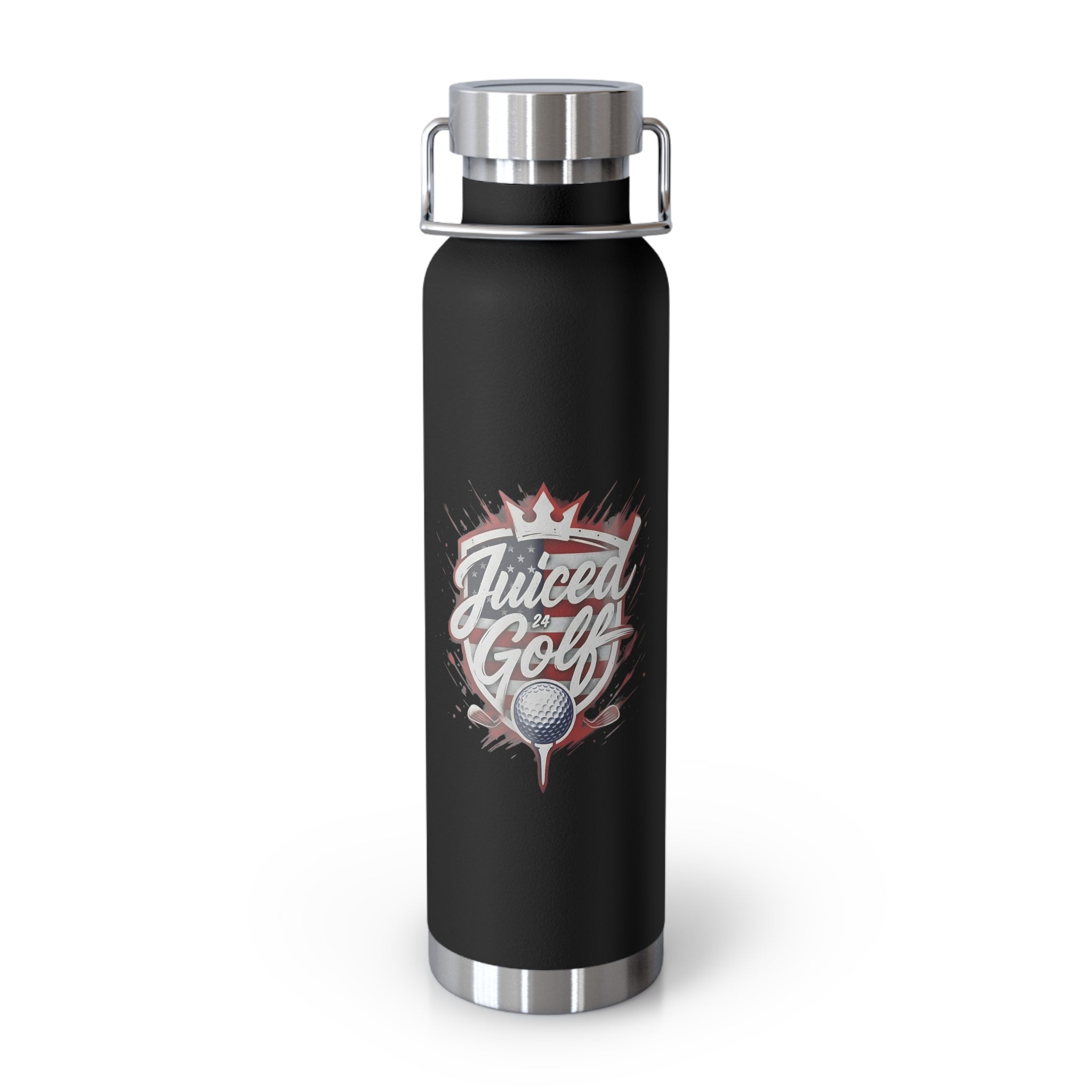 Juiced Golf 22oz Vacuum Insulated Bottle — Stainless Copper Lined Sports Water Bottle