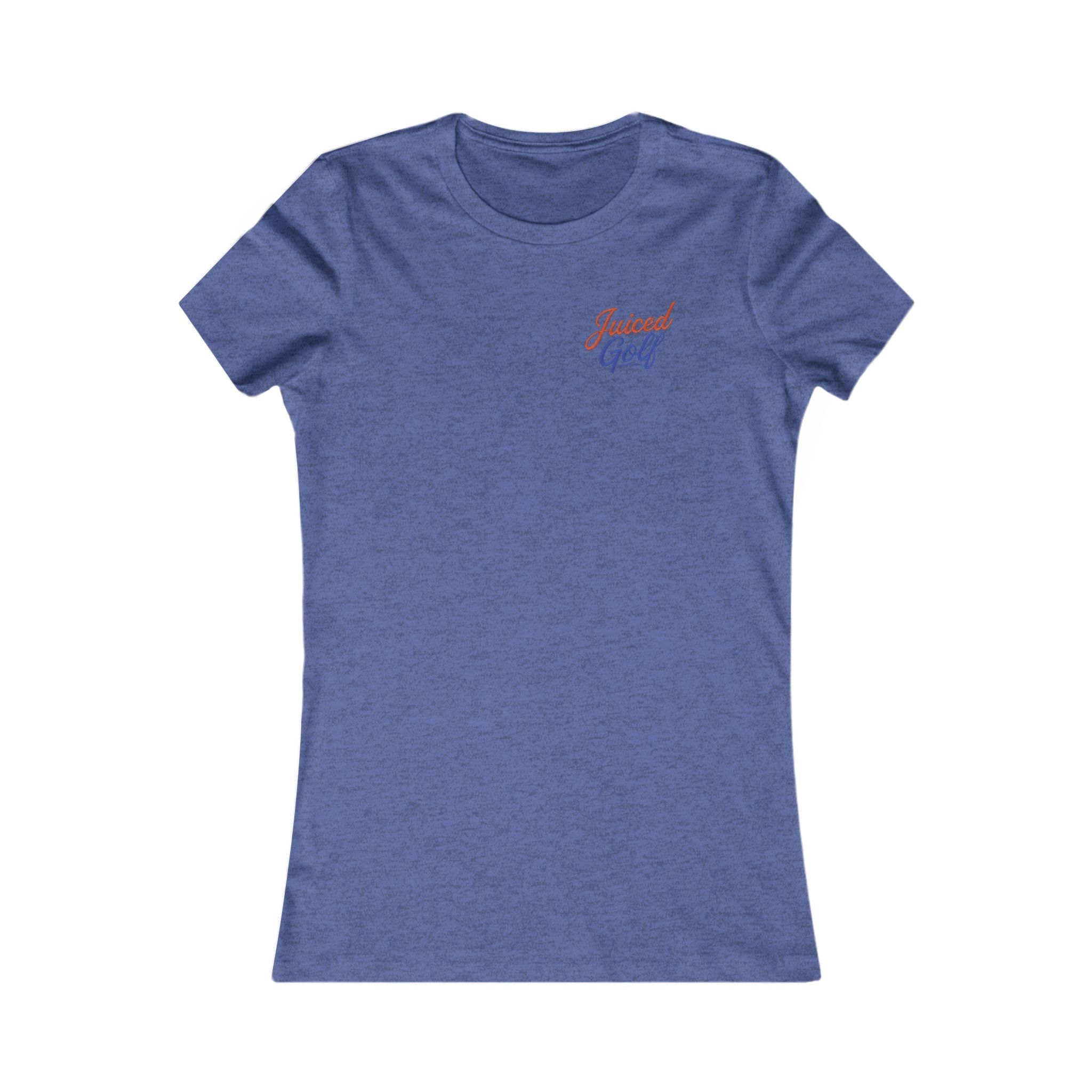 Juiced Golf Women's Graphic Tee — Neon Retro Golf T-Shirt