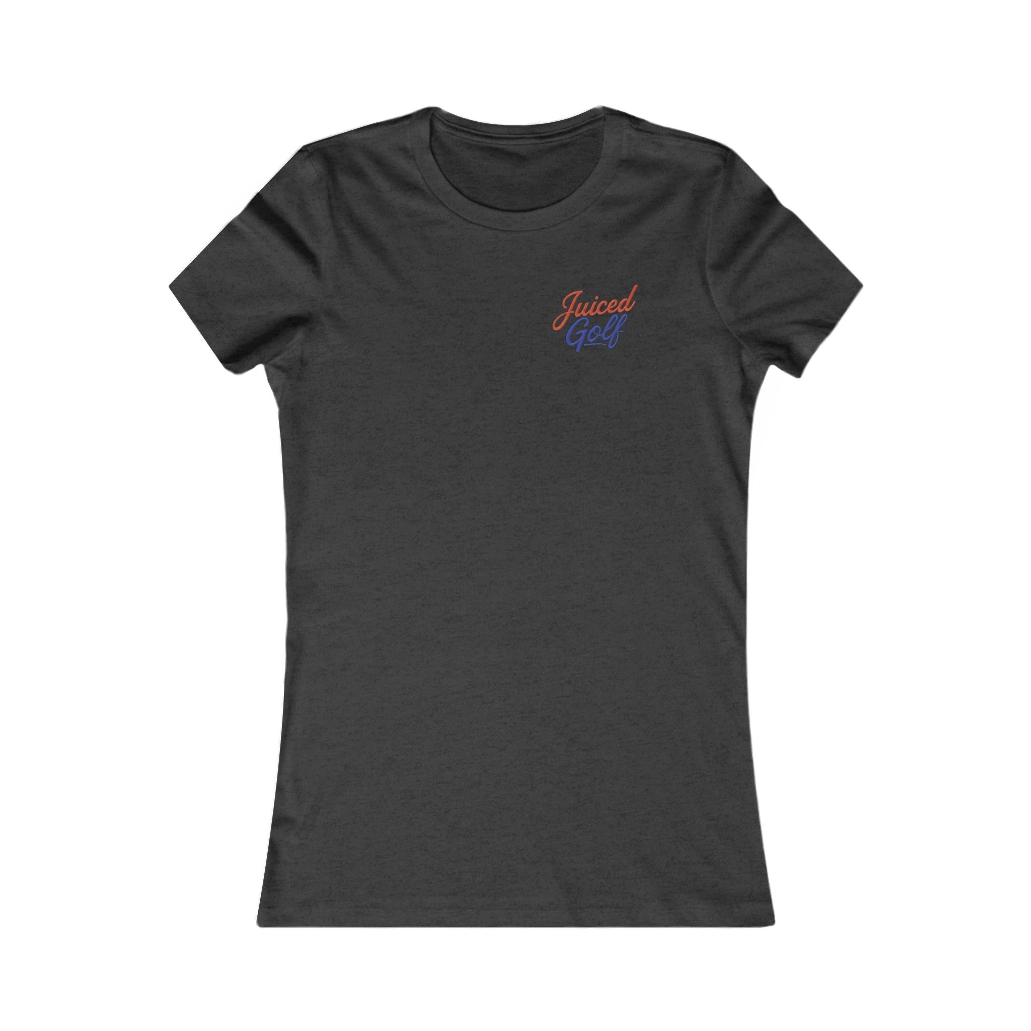 Juiced Golf Women's Graphic Tee — Neon Retro Golf T-Shirt