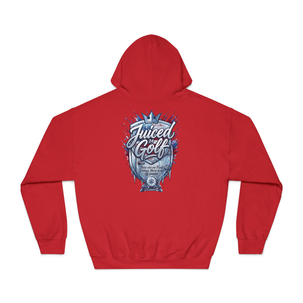 Juiced Golf No Frost Delays Hoodie — Bold Golf Graphic Pullover