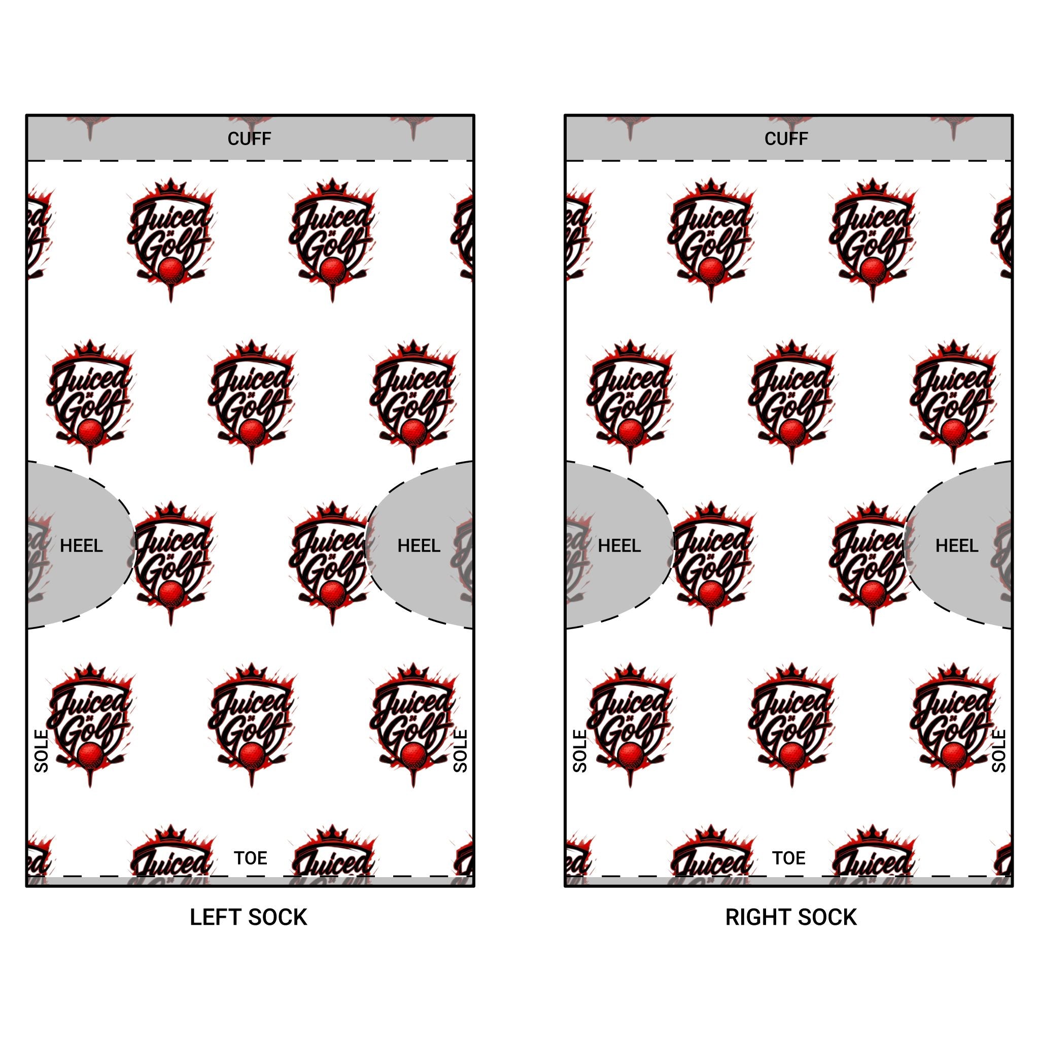 Juiced Golf Logo Crew Socks — Bold Golf Socks