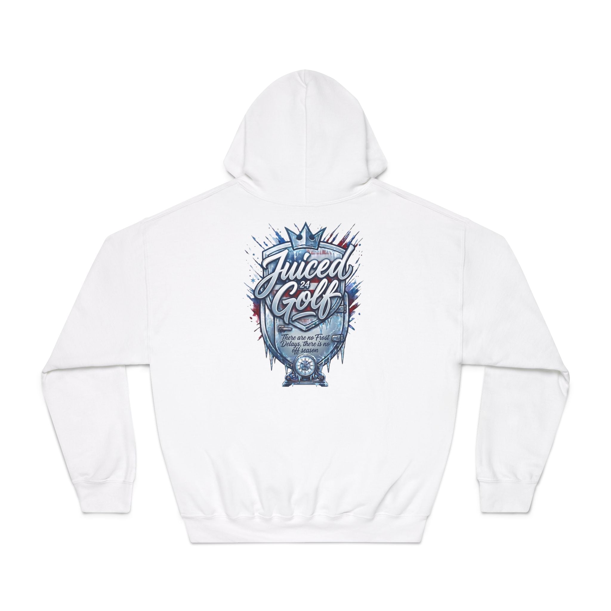 Juiced Golf No Frost Delays Hoodie — Bold Golf Graphic Pullover