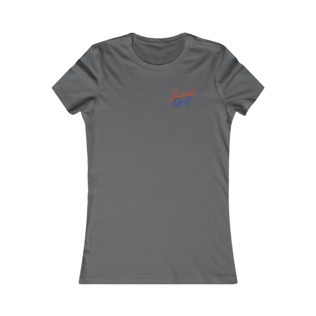 Juiced Golf Women's Graphic Tee — Neon Retro Golf T-Shirt