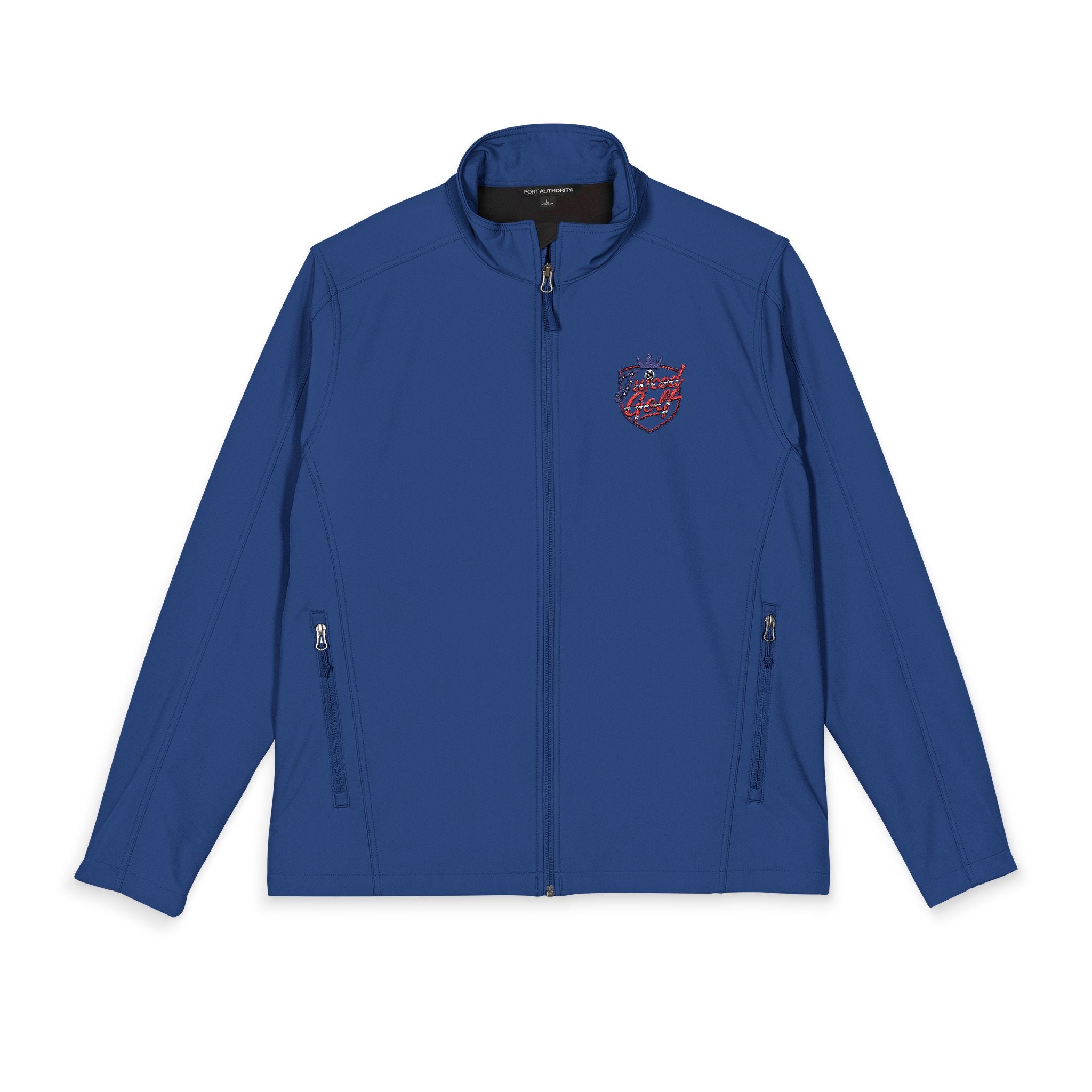 Juiced Golf Men's Soft Shell Jacket — OG Shield Embroidered Golf Jacket