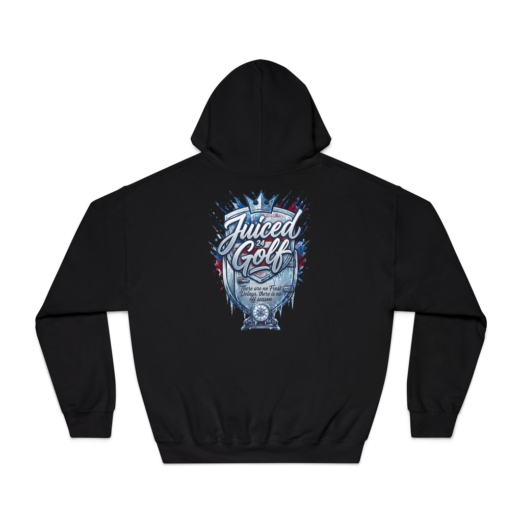 Juiced Golf No Frost Delays Hoodie — Bold Golf Graphic Pullover