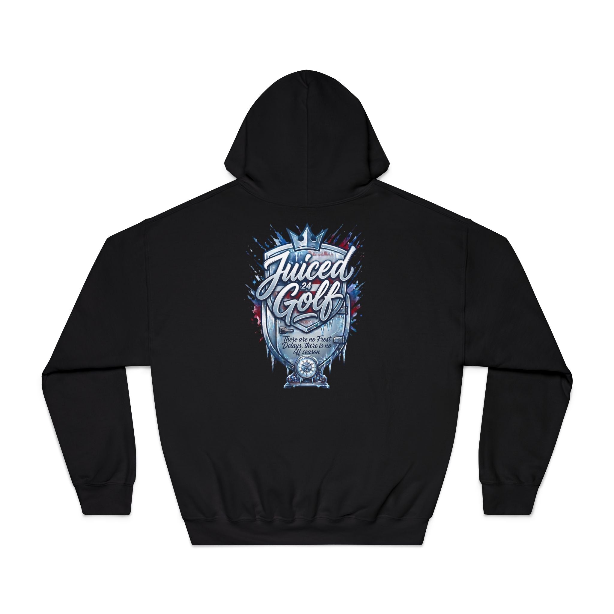 Juiced Golf No Frost Delays Hoodie — Bold Golf Graphic Pullover
