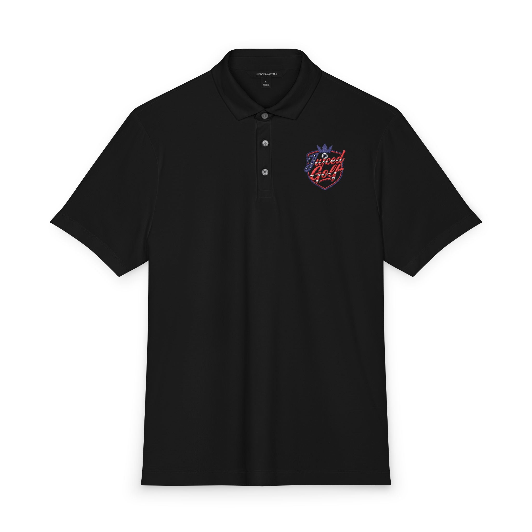 Juiced Golf Men's Performance Polo — OG Heart Crest Golf Shirt