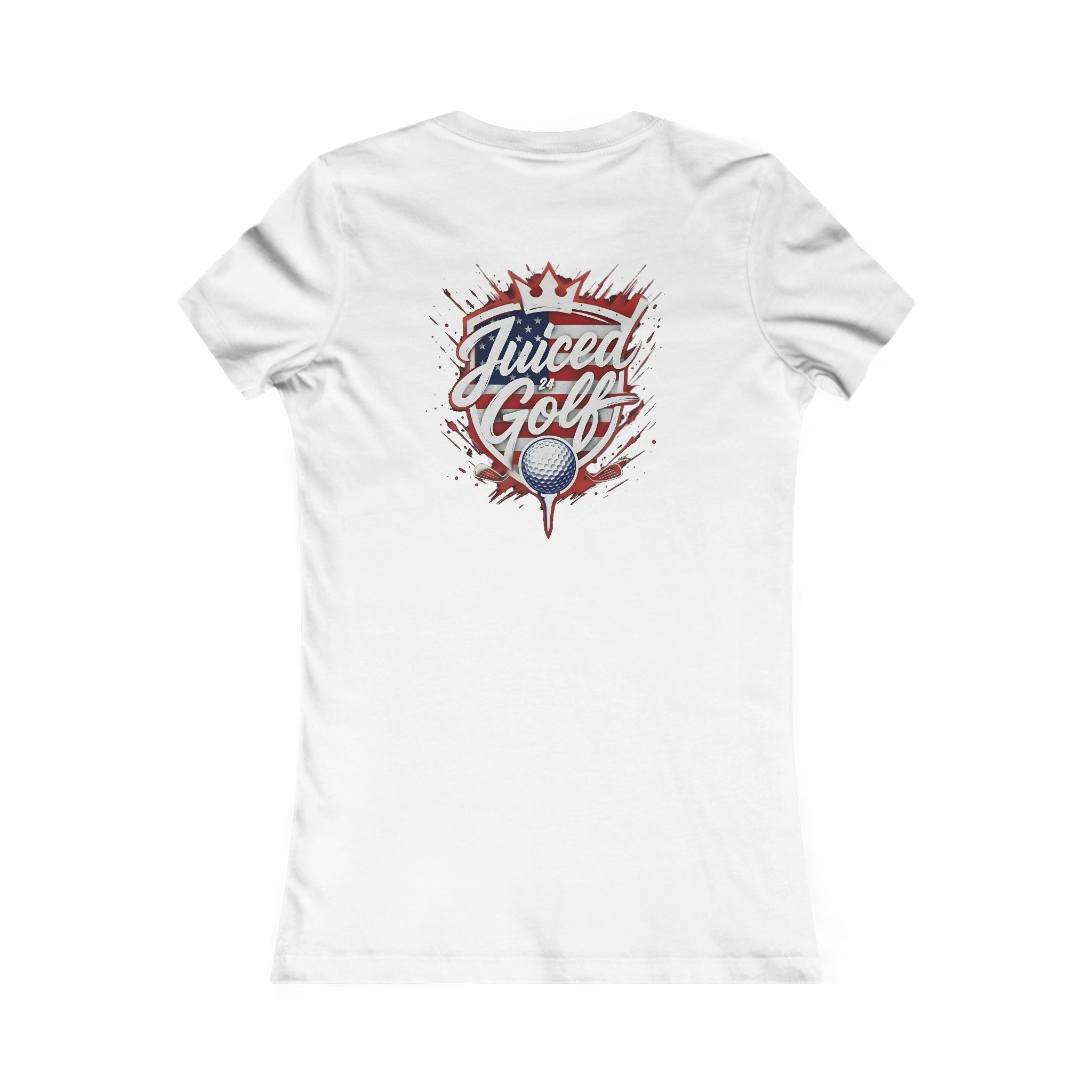 Juiced Golf Women's Graphic Tee — Neon Retro Golf T-Shirt