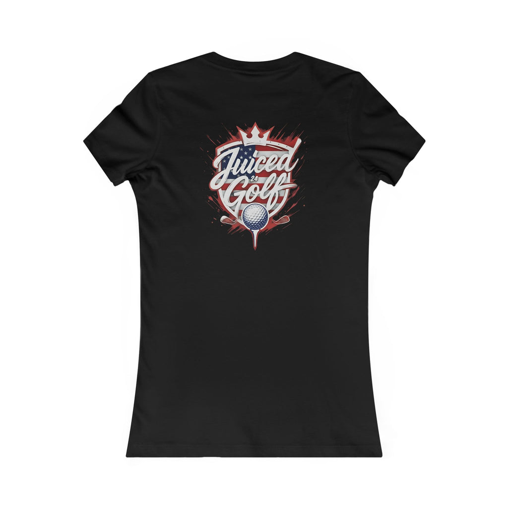 Juiced Golf Women's Graphic Tee — Neon Retro Golf T-Shirt