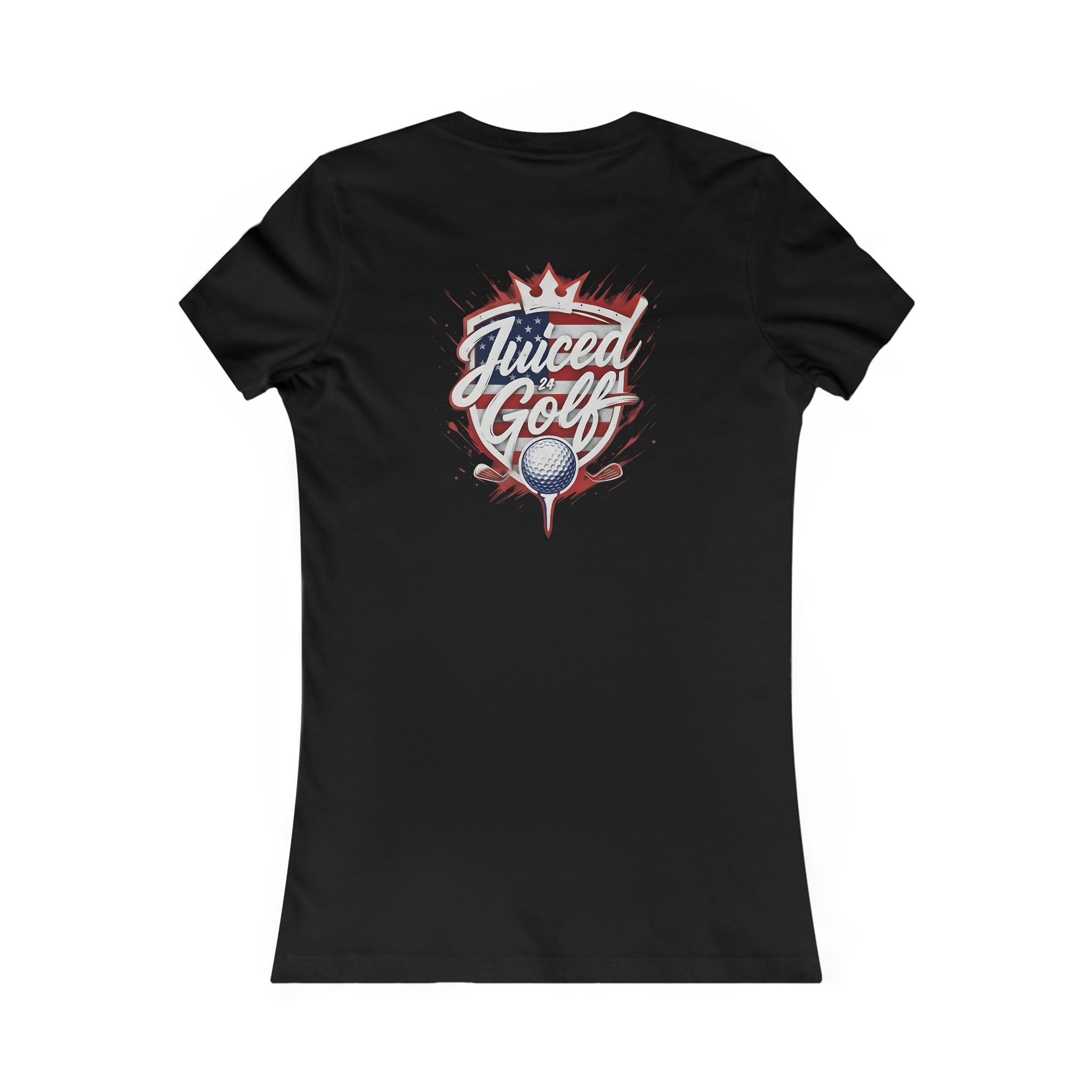 Juiced Golf Women's Graphic Tee — Neon Retro Golf T-Shirt