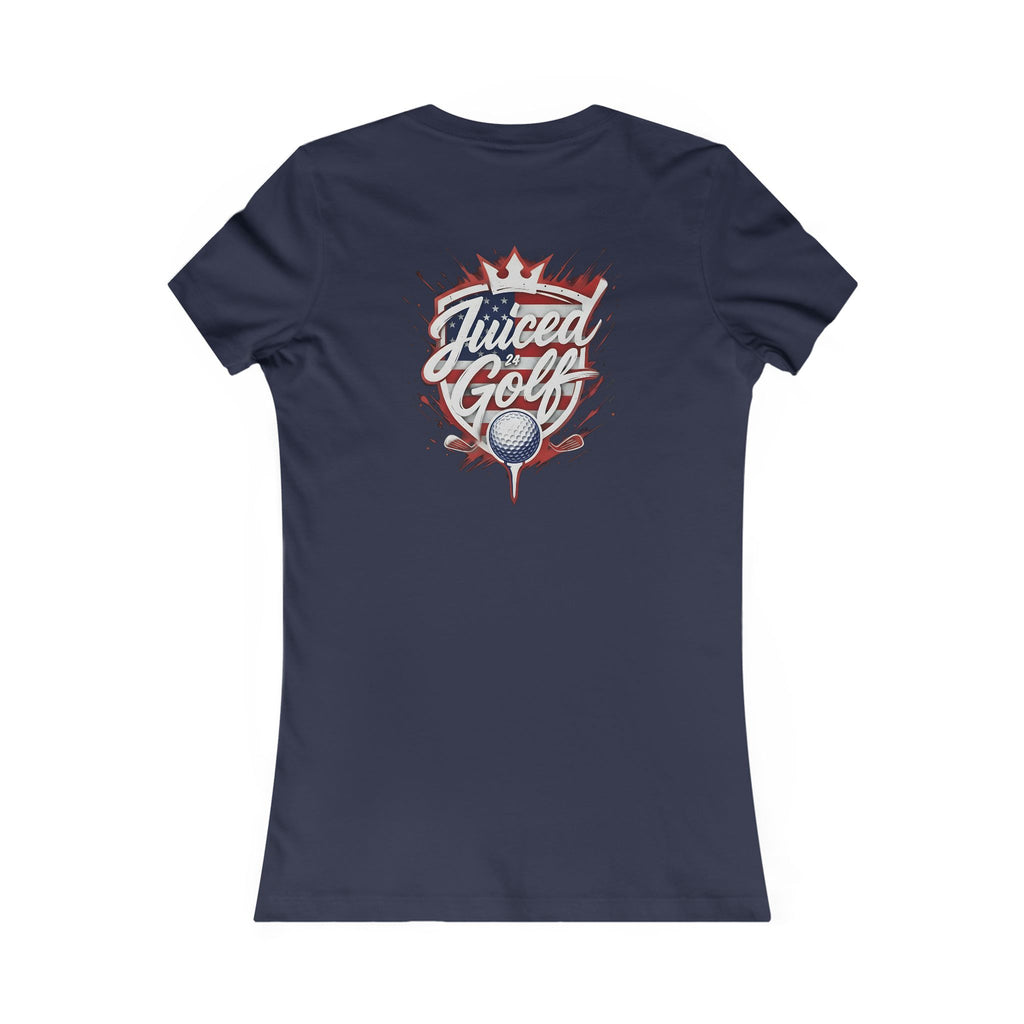 Juiced Golf Women's Graphic Tee — Neon Retro Golf T-Shirt