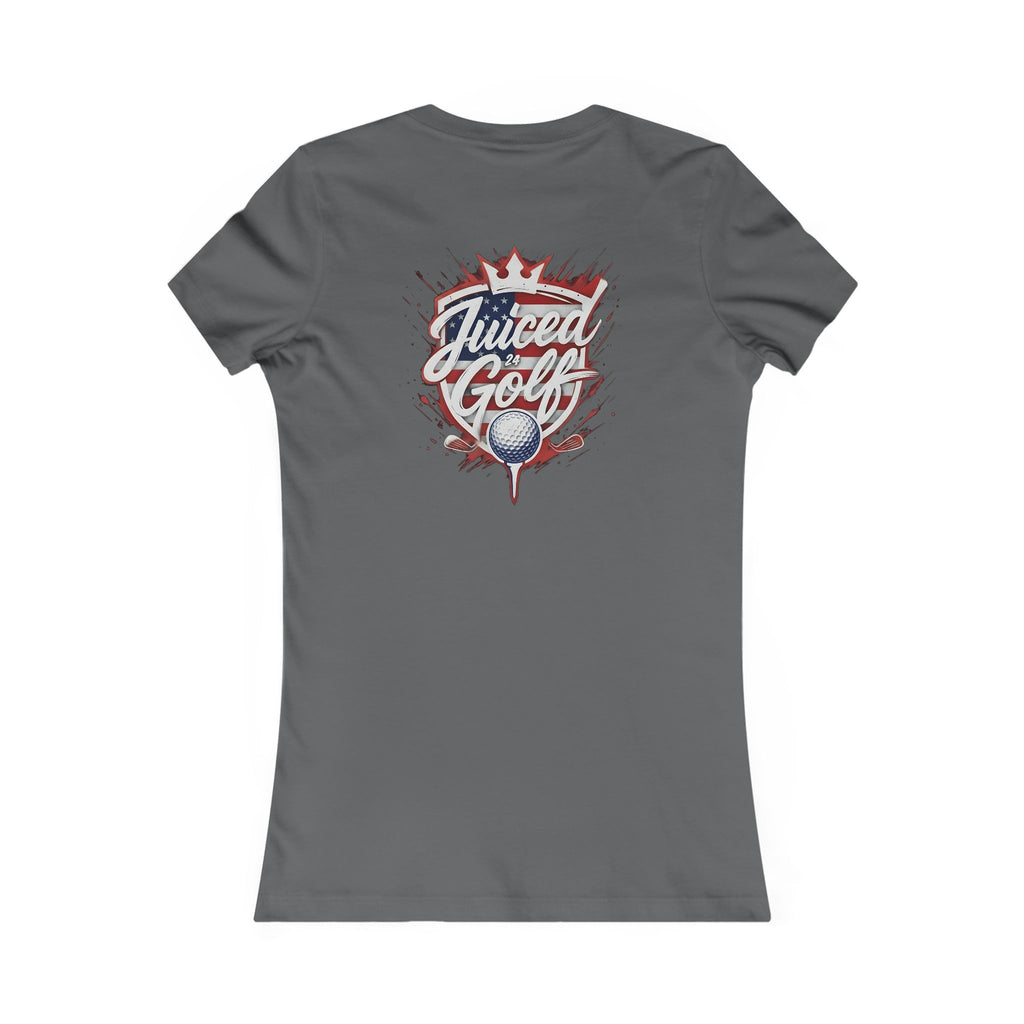 Juiced Golf Women's Graphic Tee — Neon Retro Golf T-Shirt